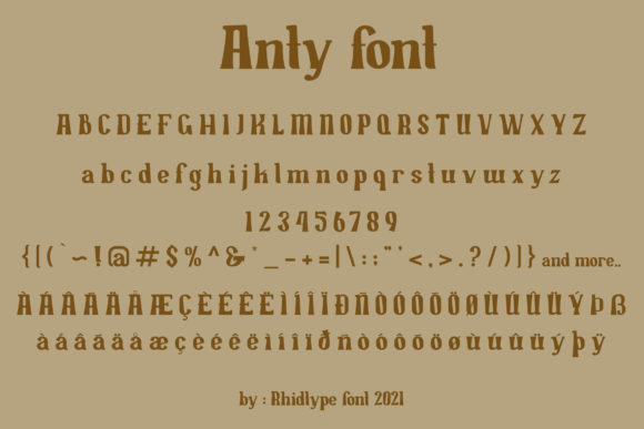 Anty Font - Preview 5