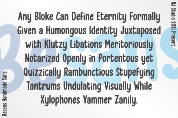 Besans Font - Preview 5