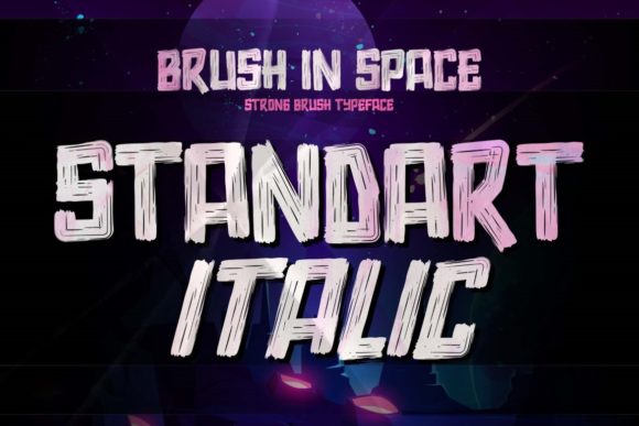 Brush in Space Font - Preview 2