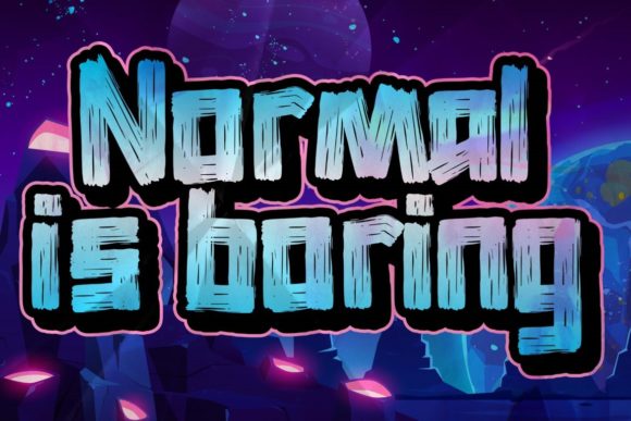 Brush in Space Font - Preview 3