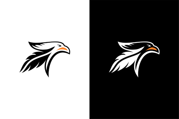 Eagle Head Logo Graphic by MSTD · Creative Fabrica