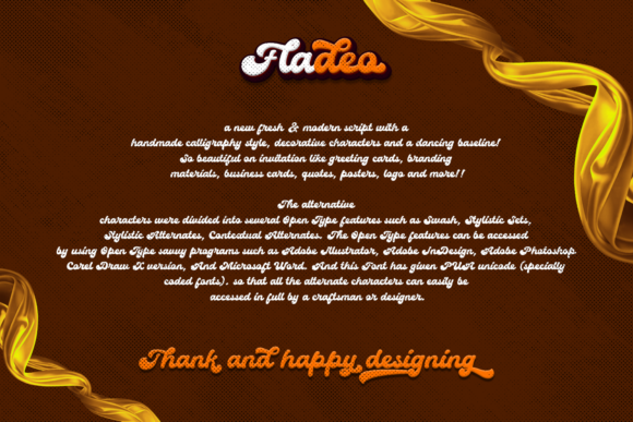 Fladeo Font - Preview 6