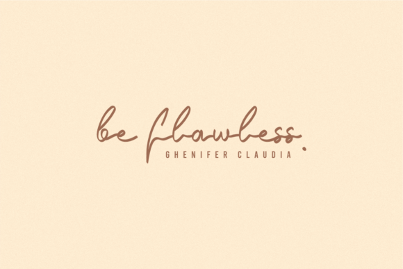 Ghenifer Claudia Font PNG with transparent background - Preview 1