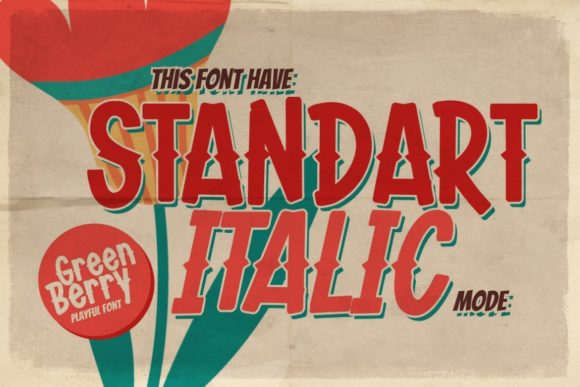 Green Berry Font - Preview 6