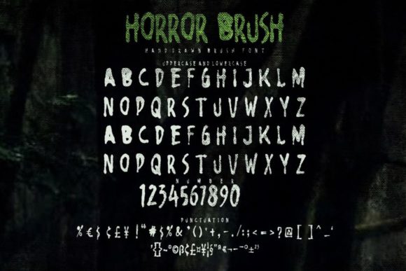 Horror Brush Font - Preview 3