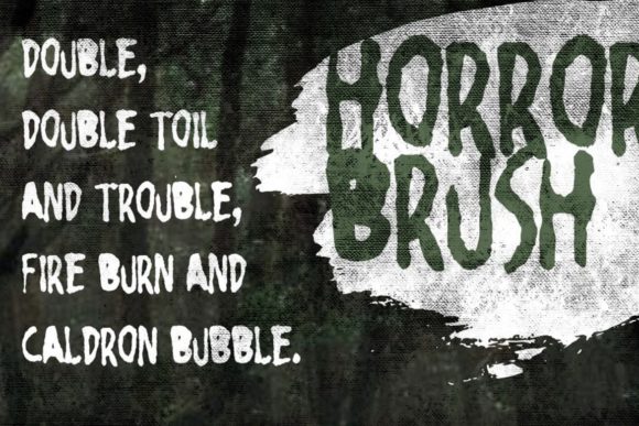 Horror Brush Font - Preview 4