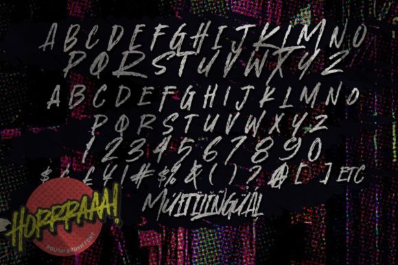 Horrraaa Font PNG with transparent background - Preview 1