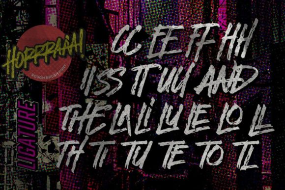 Horrraaa Font PNG with transparent background - Preview 4