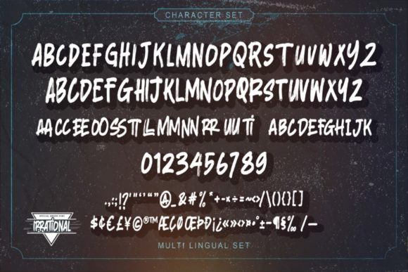 Irrational Font - Preview 1