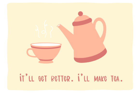 Jasmine Tea Font PNG with transparent background - Preview 4