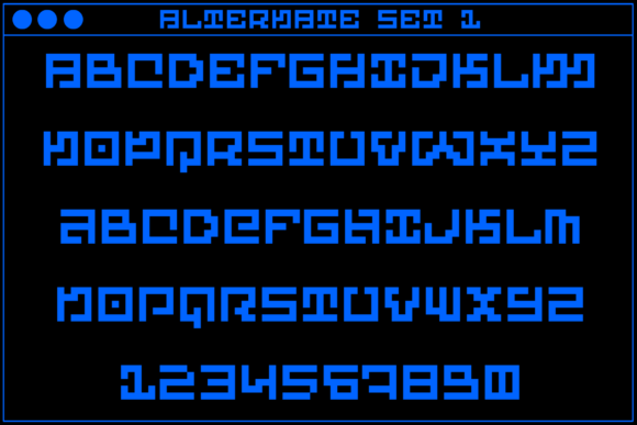 MultiType Maze Cryptic Font PNG with transparent background - Preview 2