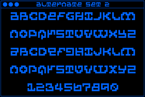MultiType Maze Cryptic Font PNG with transparent background - Preview 3