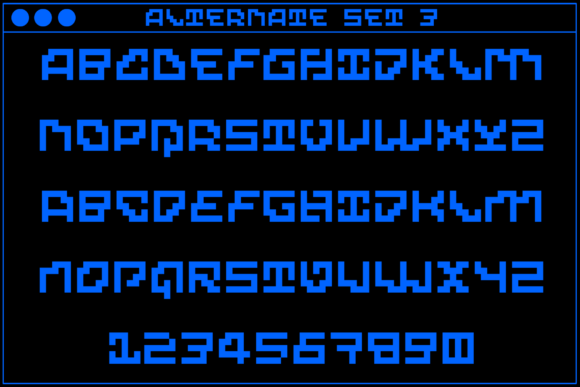 MultiType Maze Cryptic Font PNG with transparent background - Preview 4