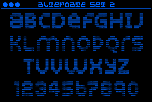 MultiType Maze Greek Key Font PNG with transparent background - Preview 3