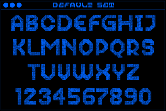 MultiType Maze Labyrinth Font PNG with transparent background - Preview 1