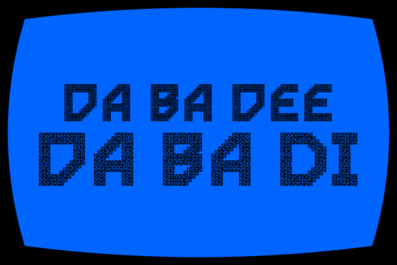 MultiType Maze Labyrinth Font PNG with transparent background - Preview 5