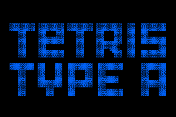 MultiType Maze Labyrinth Font PNG with transparent background - Preview 6