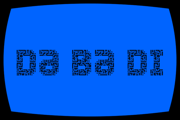 MultiType Maze Square Kufic Font PNG with transparent background - Preview 5