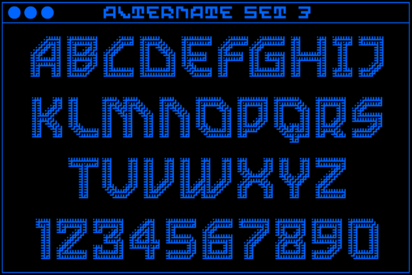 MultiType Maze Stairs 2 Font PNG with transparent background - Preview 4