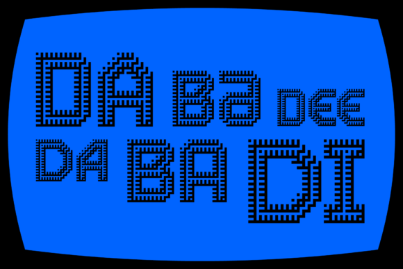 MultiType Maze Stairs 2 Font PNG with transparent background - Preview 5
