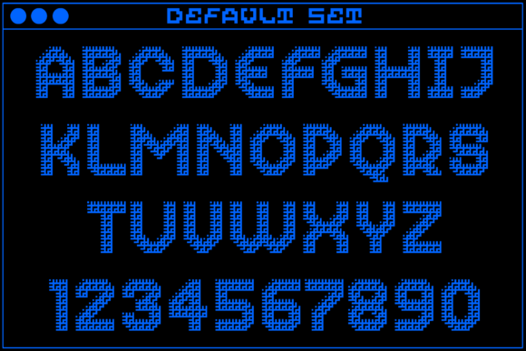 MultiType Maze Stairs 3 Font PNG with transparent background - Preview 1