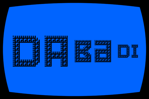 MultiType Maze Stairs 3 Font PNG with transparent background - Preview 5