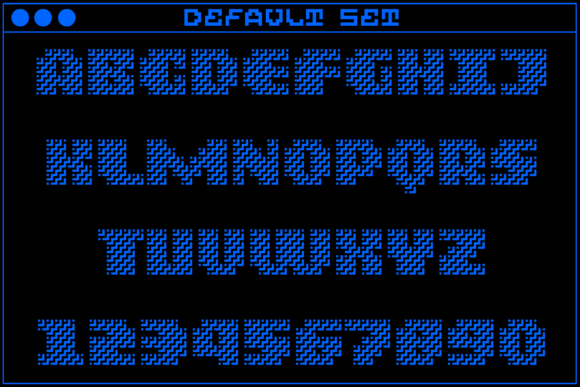 MultiType Maze Stairs Display Font PNG with transparent background - Preview 1