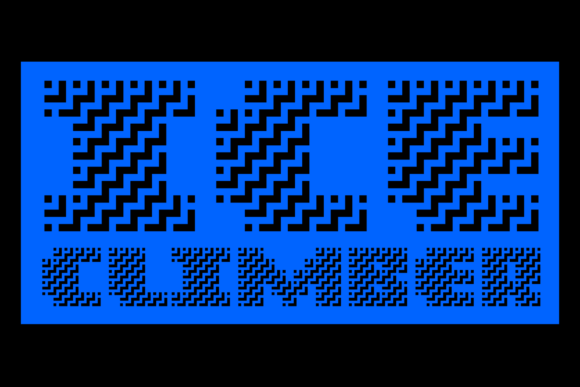 MultiType Maze Stairs Display Font PNG with transparent background - Preview 6