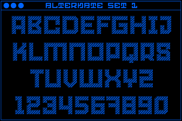 MultiType Maze Stairs Font PNG with transparent background - Preview 2
