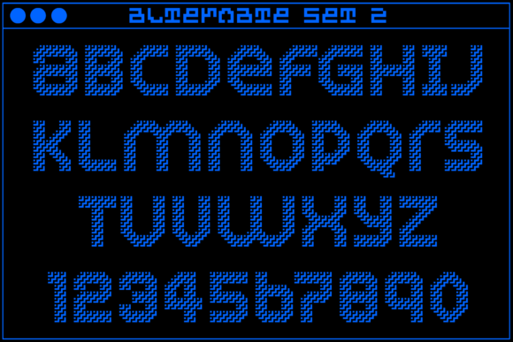 MultiType Maze Stairs Font PNG with transparent background - Preview 3