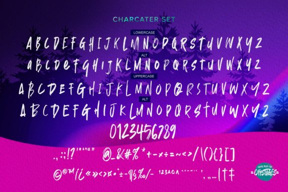 Offstages Font PNG with transparent background - Preview 5
