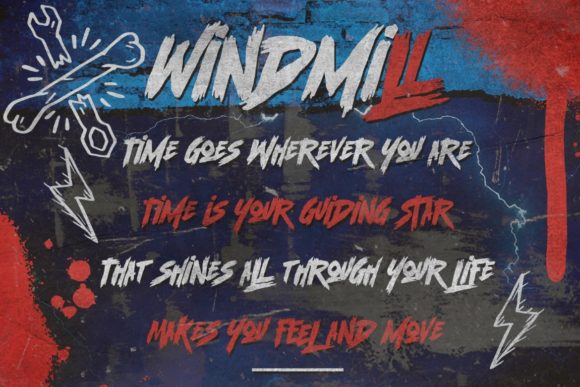 Scramble Storm Font PNG with transparent background - Preview 5