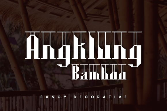 Angklung Bamboo Font - Preview 1