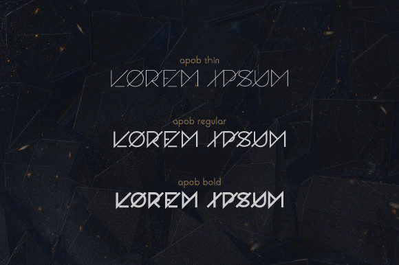 Apob Font - Preview 2