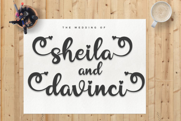 Baby Heart Font PNG with transparent background - Preview 2