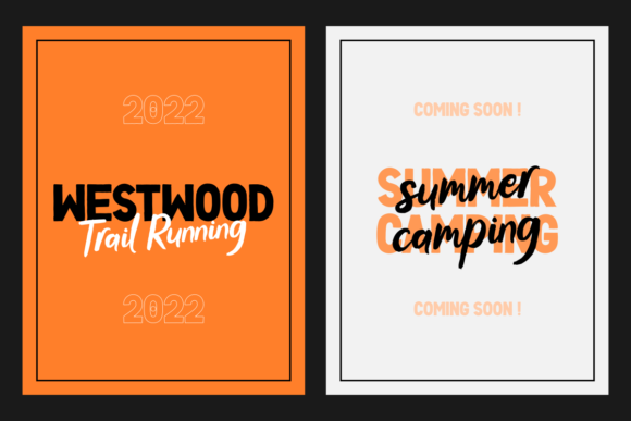 Blue Water Bold Duo Font - Preview 5