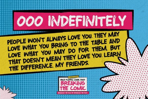 Breaking the Comic Font - Preview 4