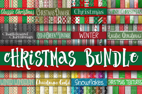 Christmas Digital Paper Bundle