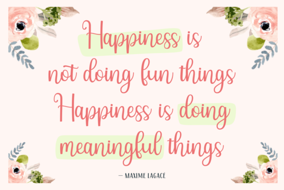 Embrace Happiness Font PNG with transparent background - Preview 3