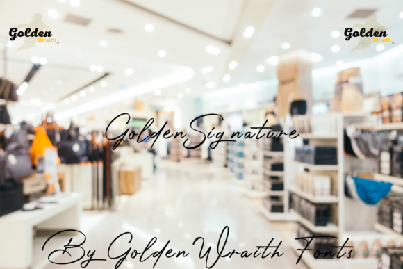 Golden Signature Font - Preview 1