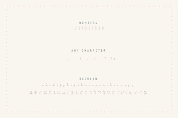 Handeny Font - Preview 3