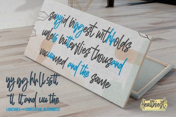 Healthiest Font - Preview 1