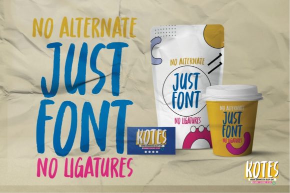 Kotes Font font preview - 3