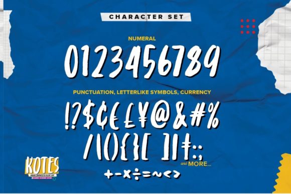 Kotes Font font preview - 6