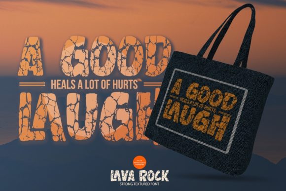 Lavarock Font PNG with transparent background - Preview 2