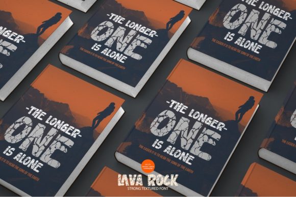 Lavarock Font PNG with transparent background - Preview 3