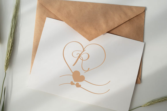 Love Sweet Monogram Font PNG with transparent background - Preview 2