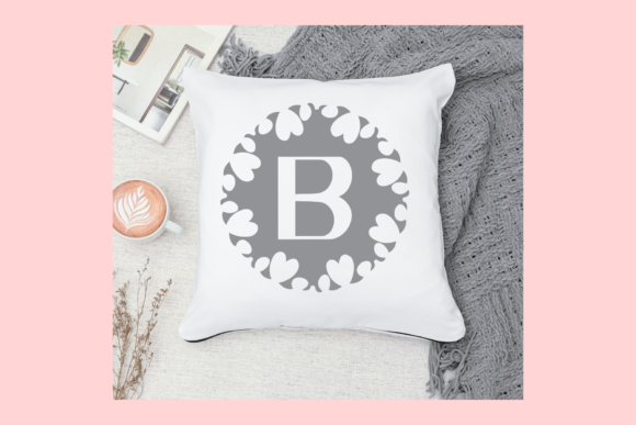 Monogram Love Shadow Font PNG with transparent background - Preview 2