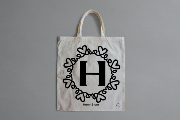 Monogram Love Wave Font PNG with transparent background - Preview 6