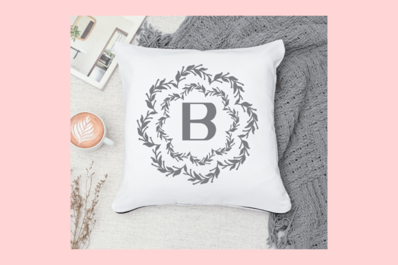 Monogram Stevia Font PNG with transparent background - Preview 2